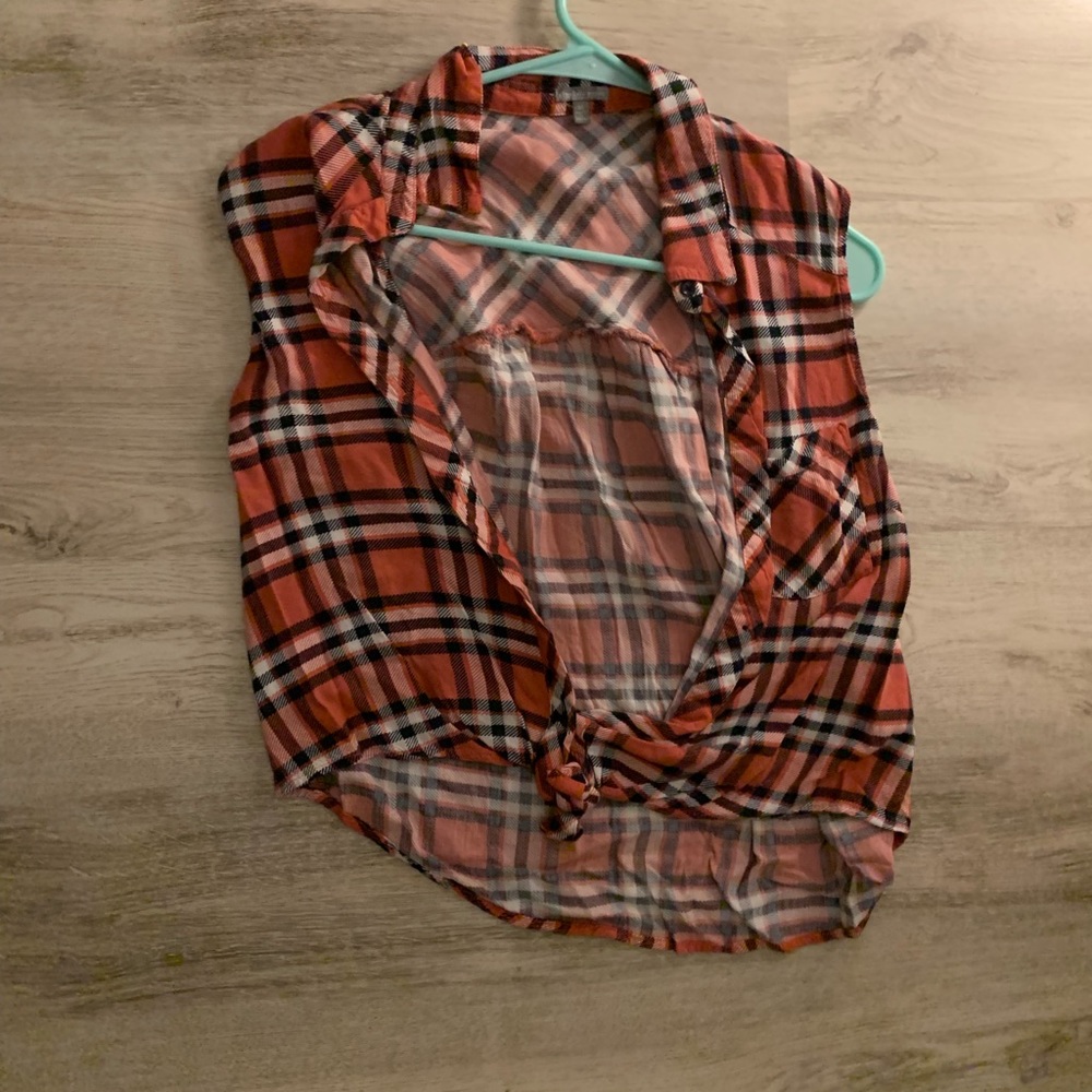 Flannel croptop